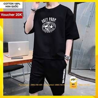 Quần áo nam mùa hè big size 115kg | Bộ nam hè chất thun cotton 100% loại 1| Bộ phông nam tay phong cách Hàn Quốc cao cấp