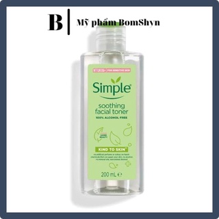 Nước hoa hồng Smoothing Facial Toner Simple cân bằng ẩm cho da 200ml