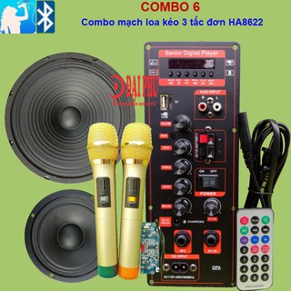 Mạch loa kéo HA8622 nguồn xung 3 tấc đơn