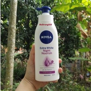 Sữa dưỡng thể giúp săn da, dưỡng trắng Nivea ban đêm (400ml)