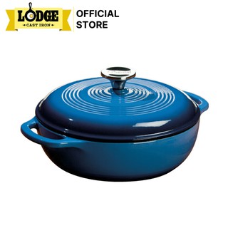 Lodge - Nồi gang phủ men xanh dương - 2.8L