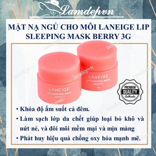 Mặt nạ ngủ cho môi Laneige Lip Sleeping Mask Berry 3g
