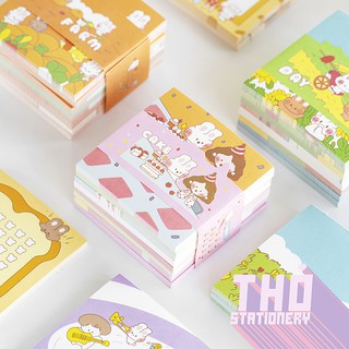 Giấy Note Cute Bộ 8 Mẫu 320 Tờ Ghi Chú Dễ Thương GOOD LUCK EVERYDAY Sticky Note Dán Trang Trí Sổ Bullet Journal