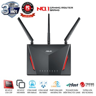 [Mã ELHASALE1TR giảm 5% đơn 3TR] Bộ phát wifi Asus Gaming RT-AC86U AC2900Mbps MU-MIMO, AiMesh (Chính hãng)