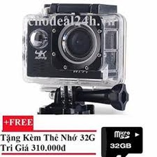 Camera hành động Waterproof 4K PLUS Sports WIFI LED 4K ULTRA HD DV + Tặng Thẻ Nhớ 32GB