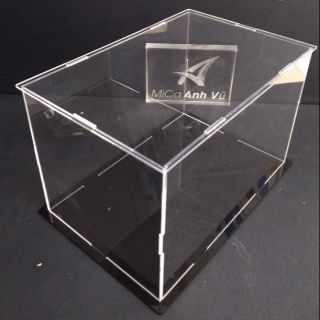 Hộp 35x13x18cm mica trong lắp ghép trưng bày chống bụi