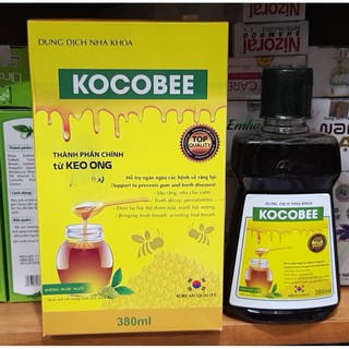 dung dịch nha khoa kocobee - nước súc miệng từ keo ong