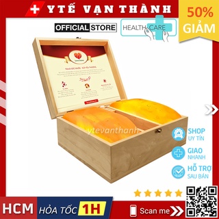 ✅ Hộp Đá Muối Hymalya Massage Chân (2 Viên Mặt Cong): (Tặng Muối Tắm Và 2 Bóng Đèn Thay Thế) -VT0513