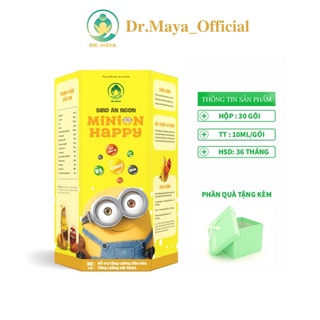 Siro ăn ngon Minion Happy Dr.Maya Hộp 30 gói hỗ trợ tiêu hoá tốt, giúp bé ăn ngon, chống suy dinh dưỡng
