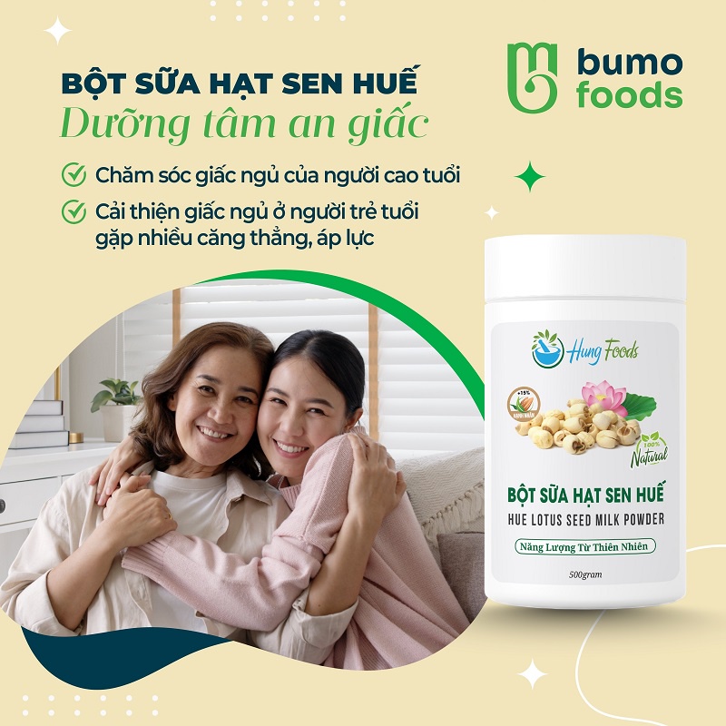Bột sữa hạt sen Huế (Hộp 500gram)