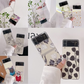 Ốp Điện Thoại PC Cứng Trong Suốt Chống Sốc In Hình Hoạt Hình Cho Samsung Galaxy Z Flip 3 5G