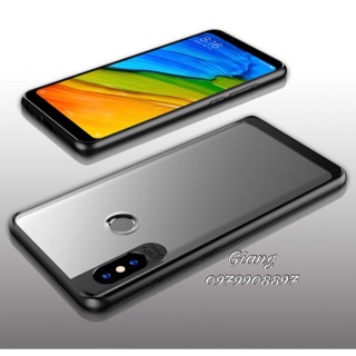 Ốp lưng Xiaomi Redmi Note 5 Pro Mặt Kính - Viền Nhựa dẻo Auto Focus