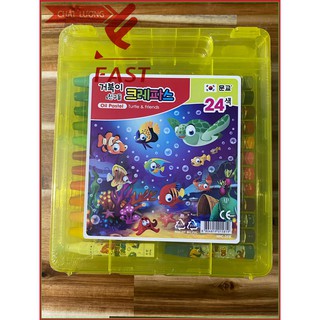 [Giao 2 Giờ] Bút sáp dầu Mungyo 24 màu MHC-24SE - Toppoint