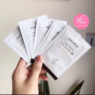 [ Sample] Gói Mặt Nạ Đất Sét Super Volcanic Pore Clay Mask Innisfree 2X