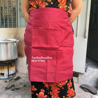 Tạp dề hai lớp chống thấm - ngang lưng - hình thật
