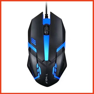 Chuột Máy Vi Tính Chơi Game T-WOLF Có Dây cắm USB Kèm Đèn Led Nền Dành Cho PC Laptop