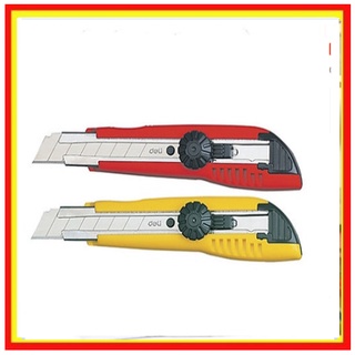 {CHÍNH HÃNG]Dao rọc giấy đại 18mm Deli - 2043 - Dao rọc giấy chất lượng