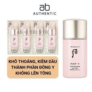 Gói Sample kem chống nắng whoo hồng kiềm dầu Vital Hydrating Sun Fluid - AB Authentic