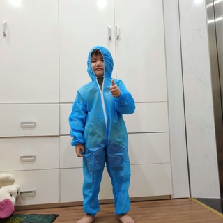 Bộ quần áo phòng dịch 4 món - 7 món cho trẻ em đủ cỡ