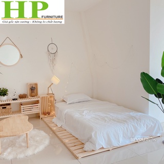 Giường Hộp Pallet sơn 4 mầu - Giường Đã Sơn Chống Mốc thiết kế xếp gọn