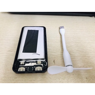 Pin sạc lithium 3.7V 20000mah+ Box + Mạch sạc hiển thị dung lượng