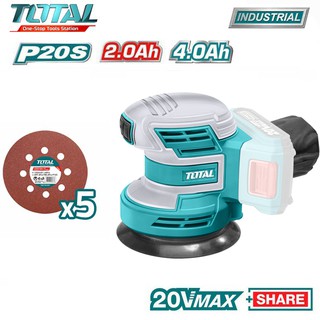 MÁY CHÀ NHÁM TRÒN DÙNG PIN TOTAL 20V ( không kèm pin và sạc ) TROSLI2001