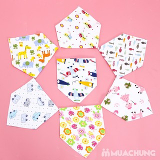 Combo 10 khăn yếm cotton 2 lớp