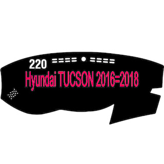 Thảm Taplo xe Hyundai Tucson từ năm 2016 đến 2020 chất liệu Nhung lông cừu hoặc Da Carbon