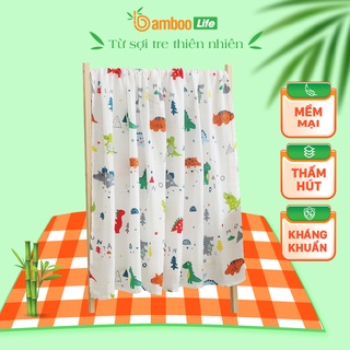 Khăn tắm cho bé sợi tre Bamboo Life BL054 quấn chũn kháng khuẩn giúp bé ngủ ngon, chống giật mình
