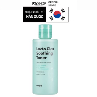 Nước Hoa Hồng Cải Thiện Da Mụn Và Làm Dịu Da Unpa Lacto Cica Soothing Toner 200ml