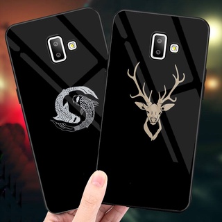 Ốp Lưng SAMSUNG J6, J6 PLUS mặt kính cường lực cao cấp thiết kế riêng