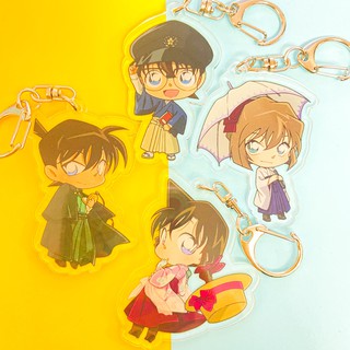 ( Mica trong acrylic ) Móc khóa CONAN THÁM TỬ LỪNG DANH VER KIMONO quà tặng xinh xắn dễ thương in hình anime chibi