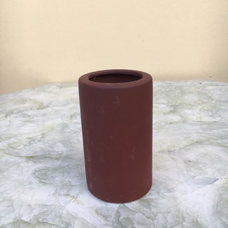 Chậu bonsai Trụ mini đất nung gốm Bát tràng 1 size BM-115