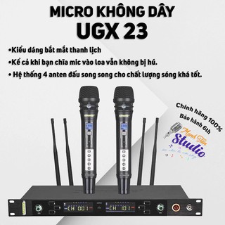 [Giá Sỉ--] Micro karaoke không dây UGX23 phiên bản 2020 hàng chuẩn 4 râu- hát karaoke - chất lượng âm thanh chân thực