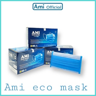 Combo 3 hộp khẩu trang y tế_mầu xanh 4 lớp AMI (Hộp 50 chiếc)