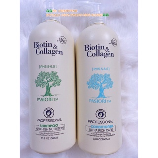 ❤️❤️CẶP DẦU GÔI VÀ XẢ BIOTIN COLLAGEN TRẮNG 1000ML CỦA Ý❤️❤️