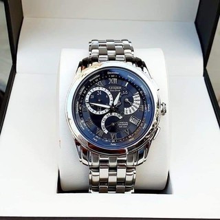 Đồng hồ nam Citizen BL8000 - 54L máy Eco Drive năng lượng mặt trời, lịch vạn niên, múi giờ quốc tế, báo thức, case 39mm