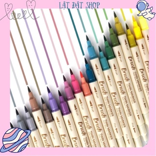 Set 3 bút brush 2 đầu viết calligraphy
