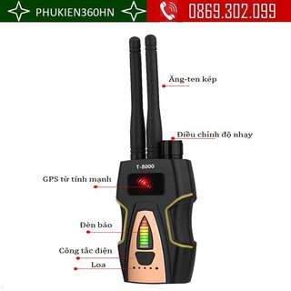 Máy dò định vị, camera T8000