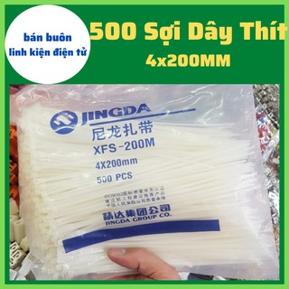 Dây rút nhựa 20cm màu rắng, dây rút, dây rút nhựa, dây thít 20cm [Đủ loại kích thước] loại 4x200mm