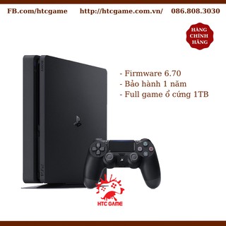 [Mã SKAMSALE03 giảm 10% đơn 200k] Máy PS4 SLIM H@ck ổ 1TB FW 9.0 mới 100% BH 12 THÁNG HDR CUH 2218B
