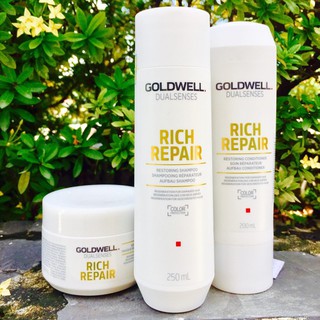 🇩🇪Goldwell🇩🇪 Combo bộ chăm sóc tóc GOLDWELL DUALSENSES RICH  REPAIR (Bộ nhỏ)