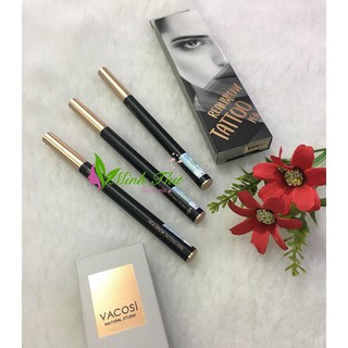 Bút Lông Kẻ Mày Dạng Xăm VACOSI Realbrow Tattoo Pen - #03 - Dark Brown : Nâu đậm.