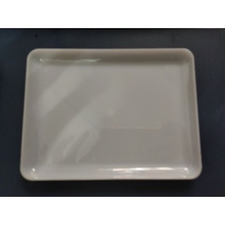 Dĩa nhựa trắng 12cm x 16cm
