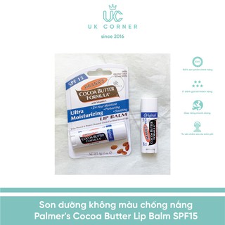 Son dưỡng không màu chống nắng Palmer's Cocoa Butter Lip Balm SPF15