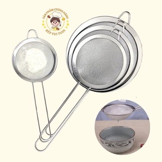 Rây bột inox cầm tay 14 cm, hàng cao cấp