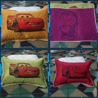 Gối trẻ em, Vỏ gối trần cotton loại 1 họa tiết ngộ nghĩnh size 30-45cm (Ảnh thật)