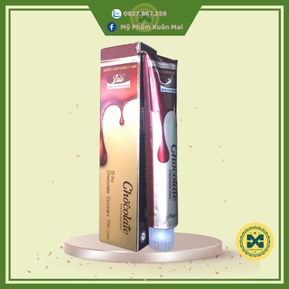 Màu Nhuộm tóc Youkashi nâu Socola Chocolate chuyên phủ bạc Cân bằng đều màu 100ml