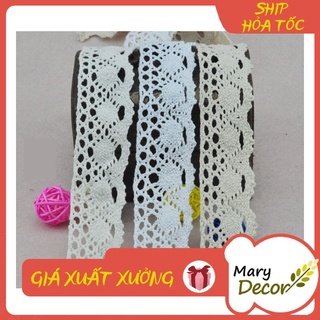 Ren viền 4cm may khăn trải bàn, rèm, đồ trang trí, đồ handmade ( đơn vị: m)
