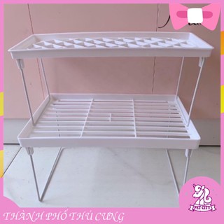 [Tặng kèm sticker] kệ để đồ, giá gấp gọn tiện dụng